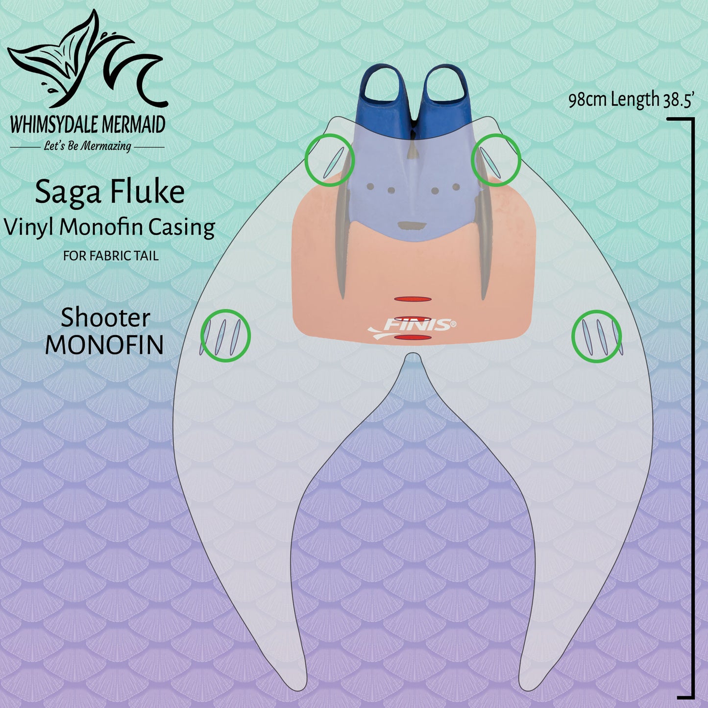 Naboo Design Mermaid Tail - Saga Nautilus