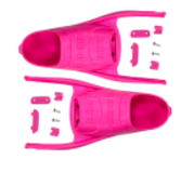 Leaderfin Bi-Fins - Mermaid Waves Purple With Foot Pocket