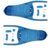 Leaderfin Bi-Fins - Mermaid Waves Purple With Foot Pocket