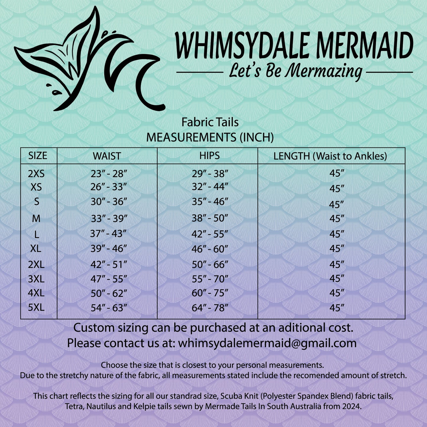 Eclipse Design Tetra Mermaid Tail