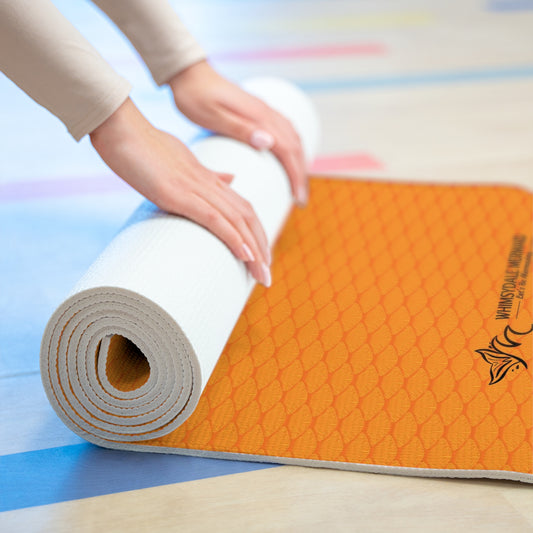 Prismatic Rainbow Marigold Foam Yoga Mat