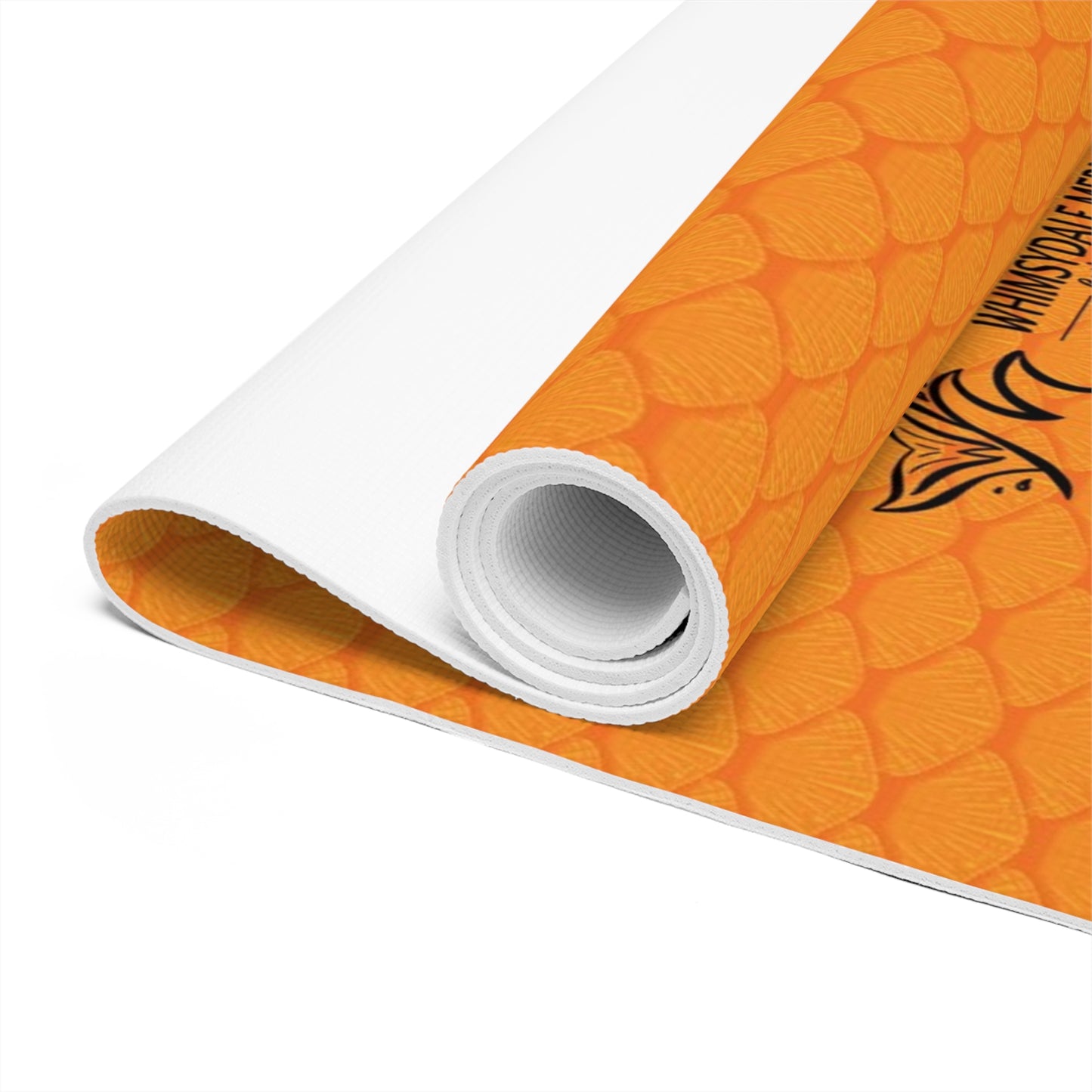 Prismatic Rainbow Marigold Foam Yoga Mat