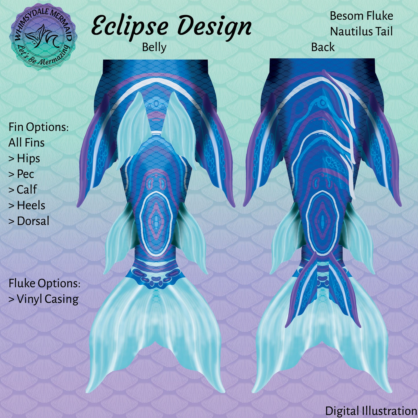 Eclipse Design Mermaid Tail - Besom Nautilus