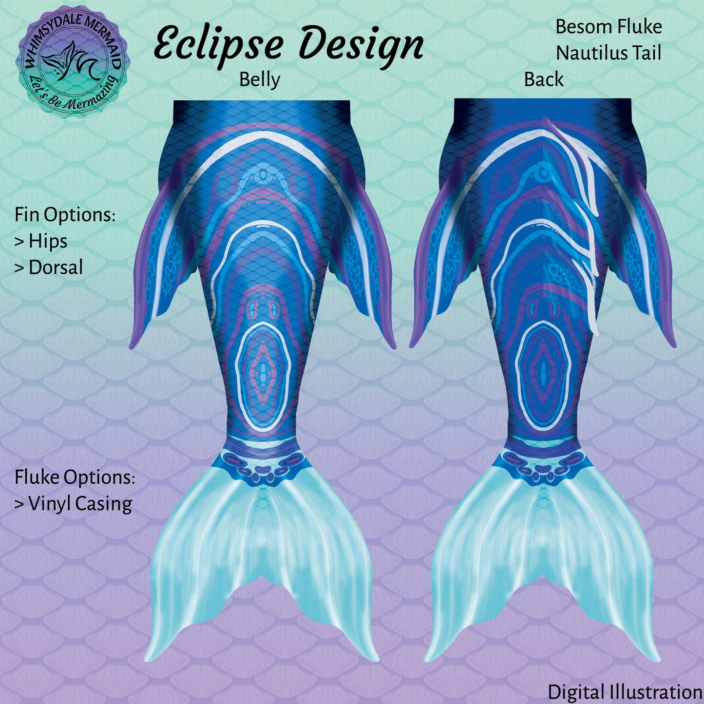 Eclipse Design Mermaid Tail - Besom Nautilus