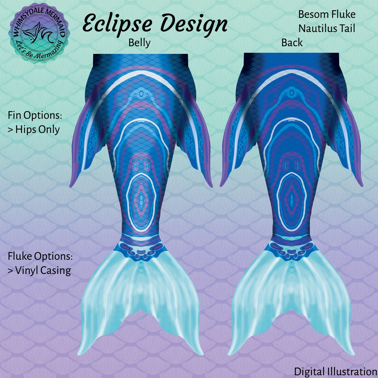 Eclipse Design Mermaid Tail - Besom Nautilus