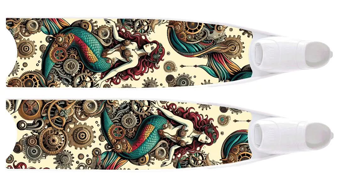 Leaderfin Bi-Fins - Steampunk Mermaid With Foot Pocket