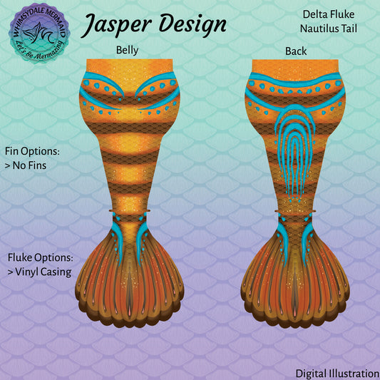 Jasper Design Mermaid Tail - Delta Nautilus