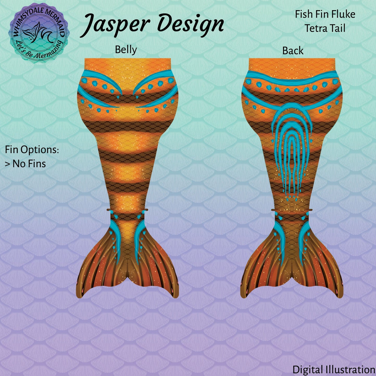Jasper Design Tetra Mermaid Tail