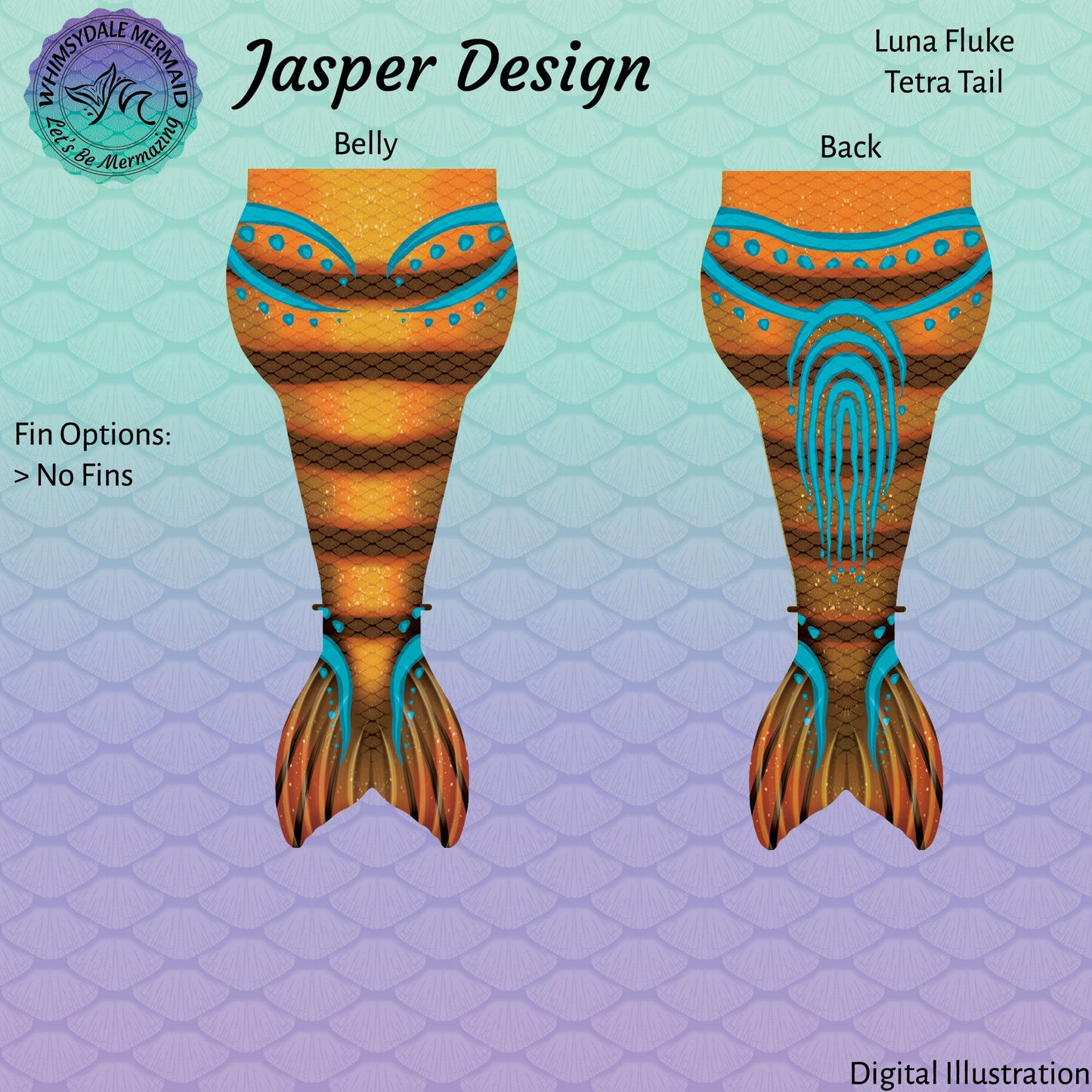 Jasper Design Tetra Mermaid Tail