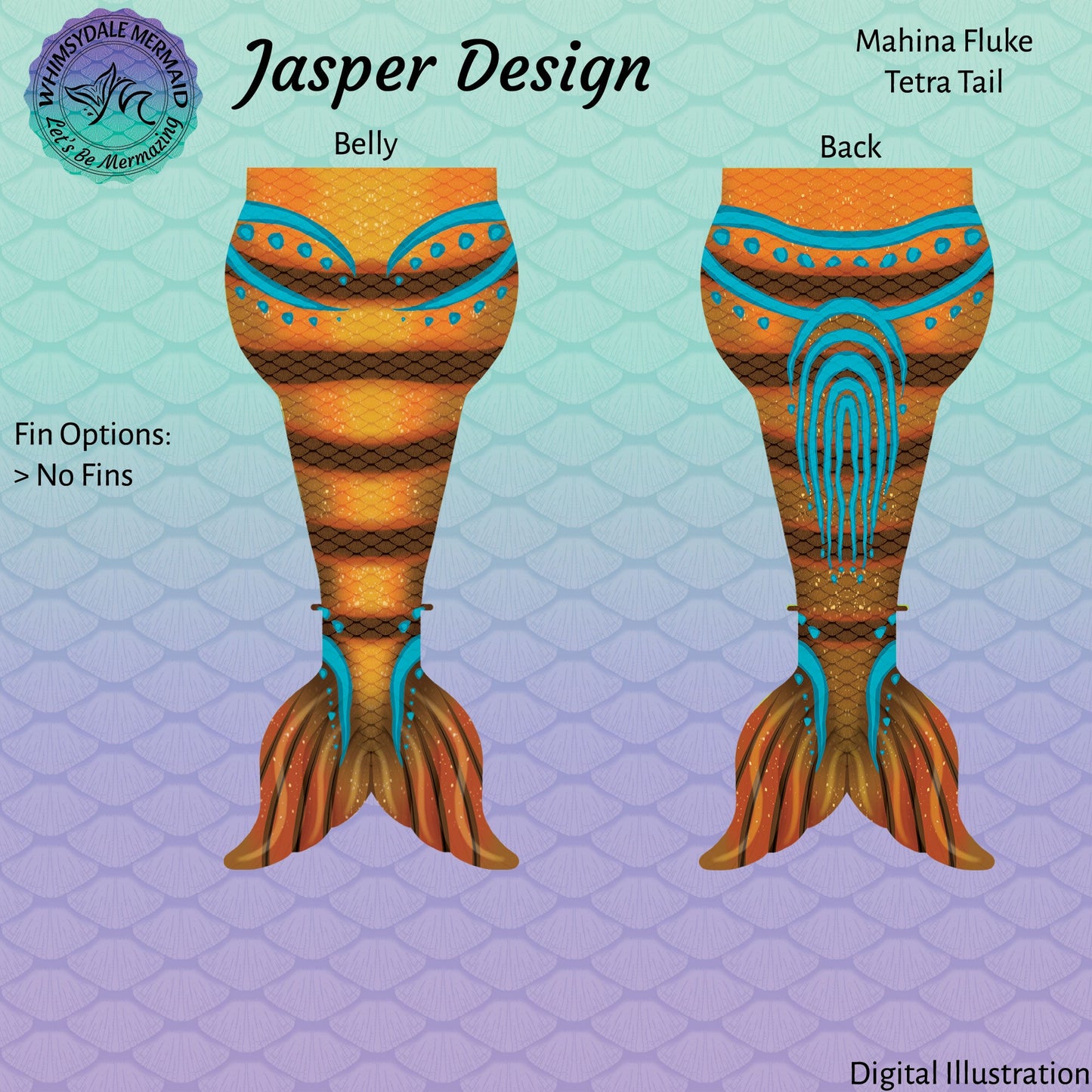 Jasper Design Tetra Mermaid Tail