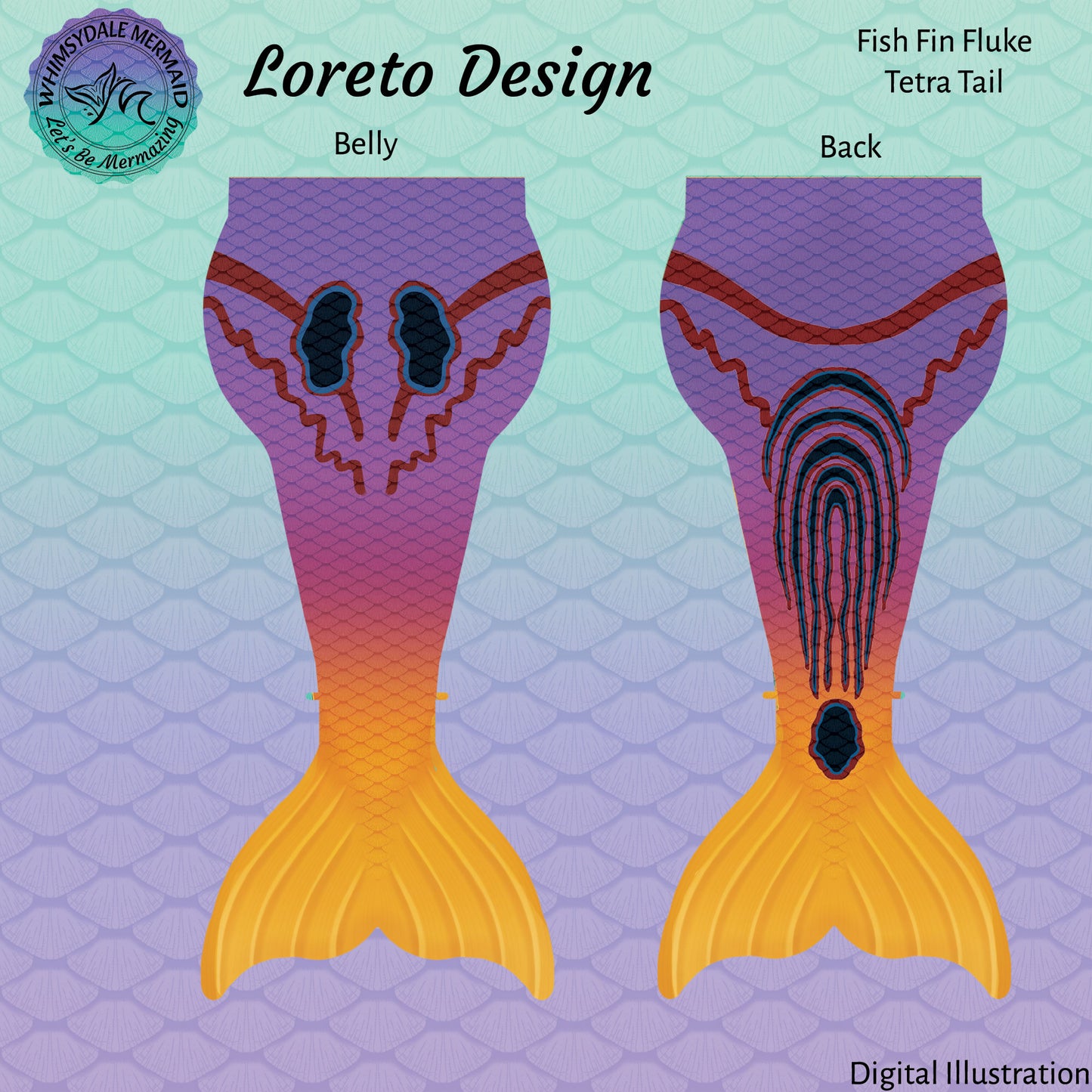 Loreto Design Tetra Mermaid Tail