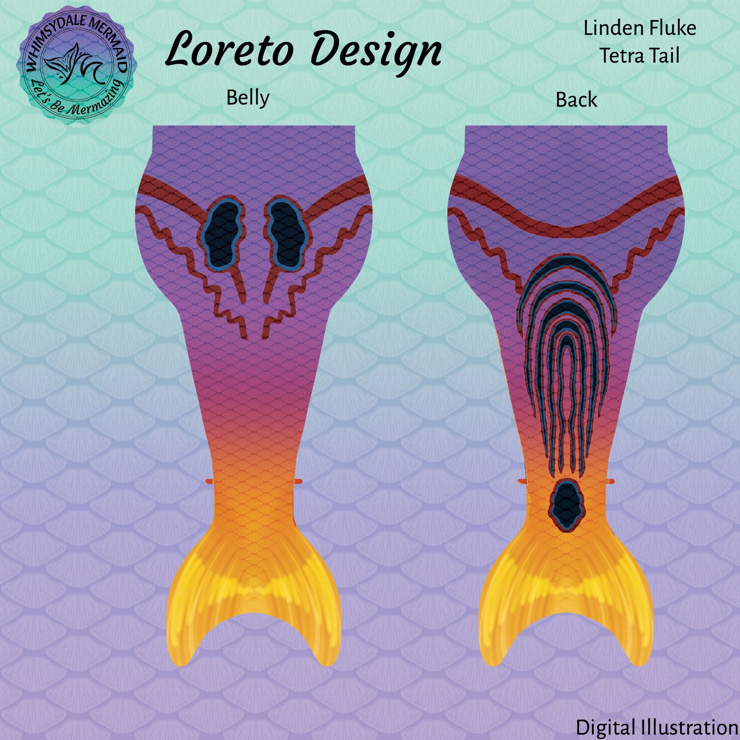 Loreto Design Tetra Mermaid Tail