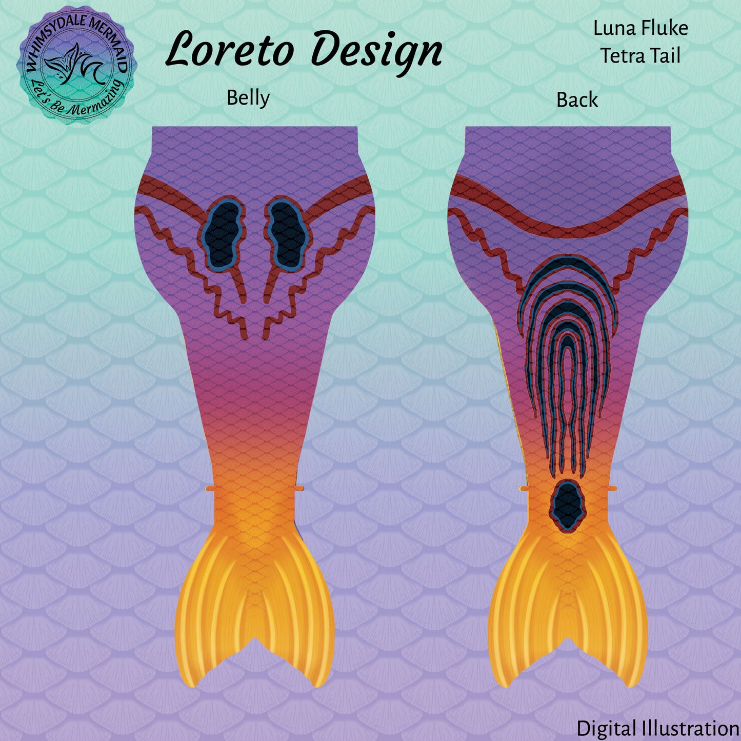 Loreto Design Tetra Mermaid Tail