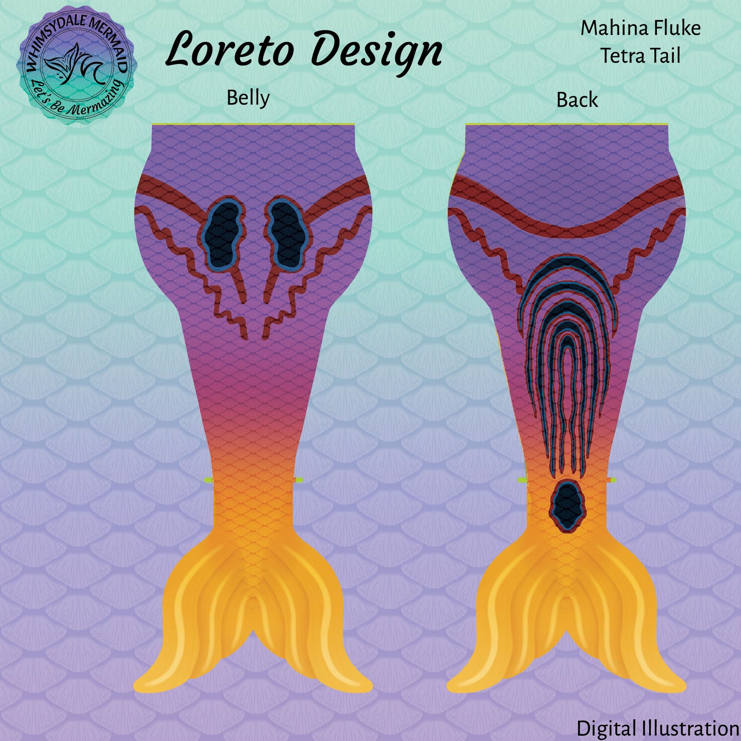 Loreto Design Tetra Mermaid Tail