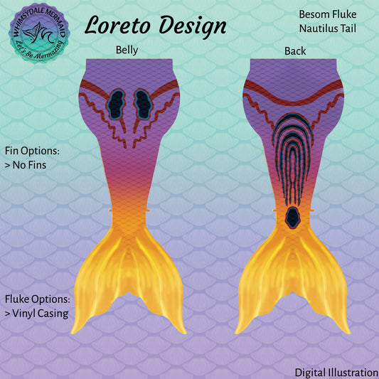 Loreto Design Mermaid Tail - Besom Nautilus