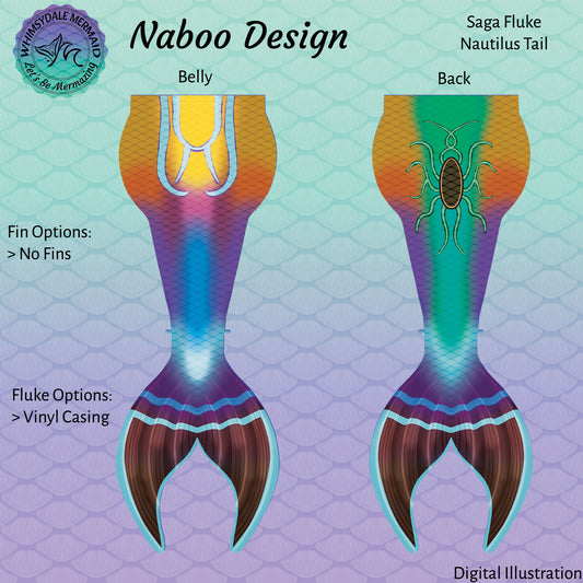 Naboo Design Mermaid Tail - Saga Nautilus